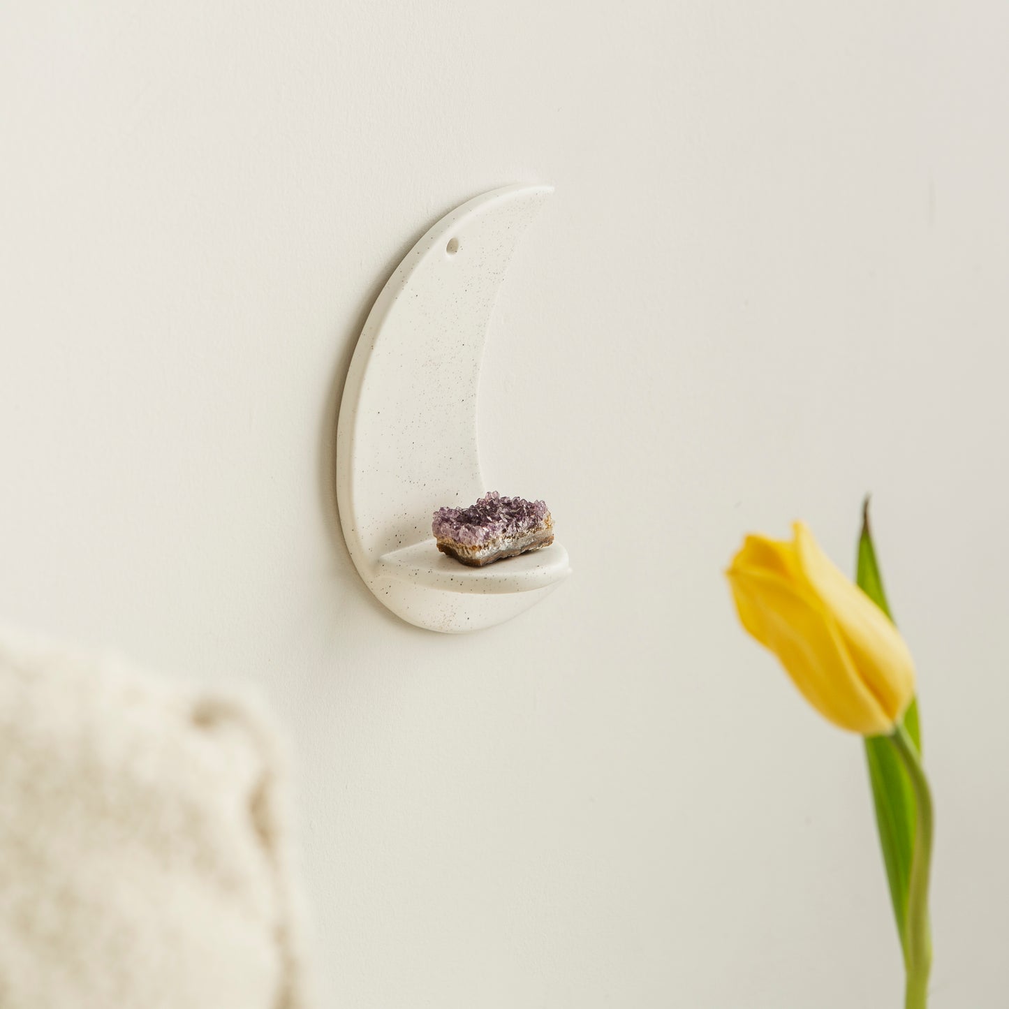 Crescent Moon Shelf for Wall