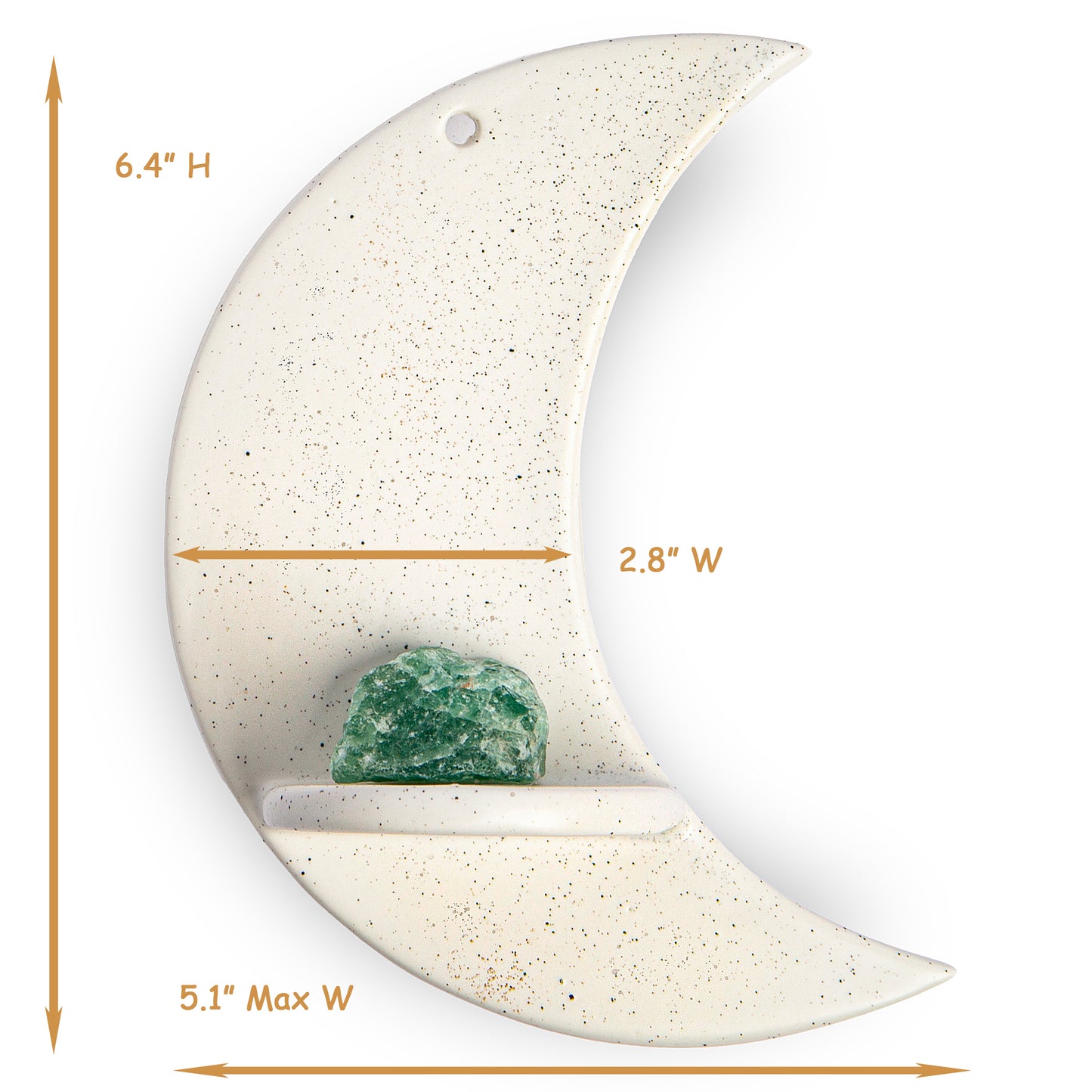 Crescent Moon Shelf for Wall